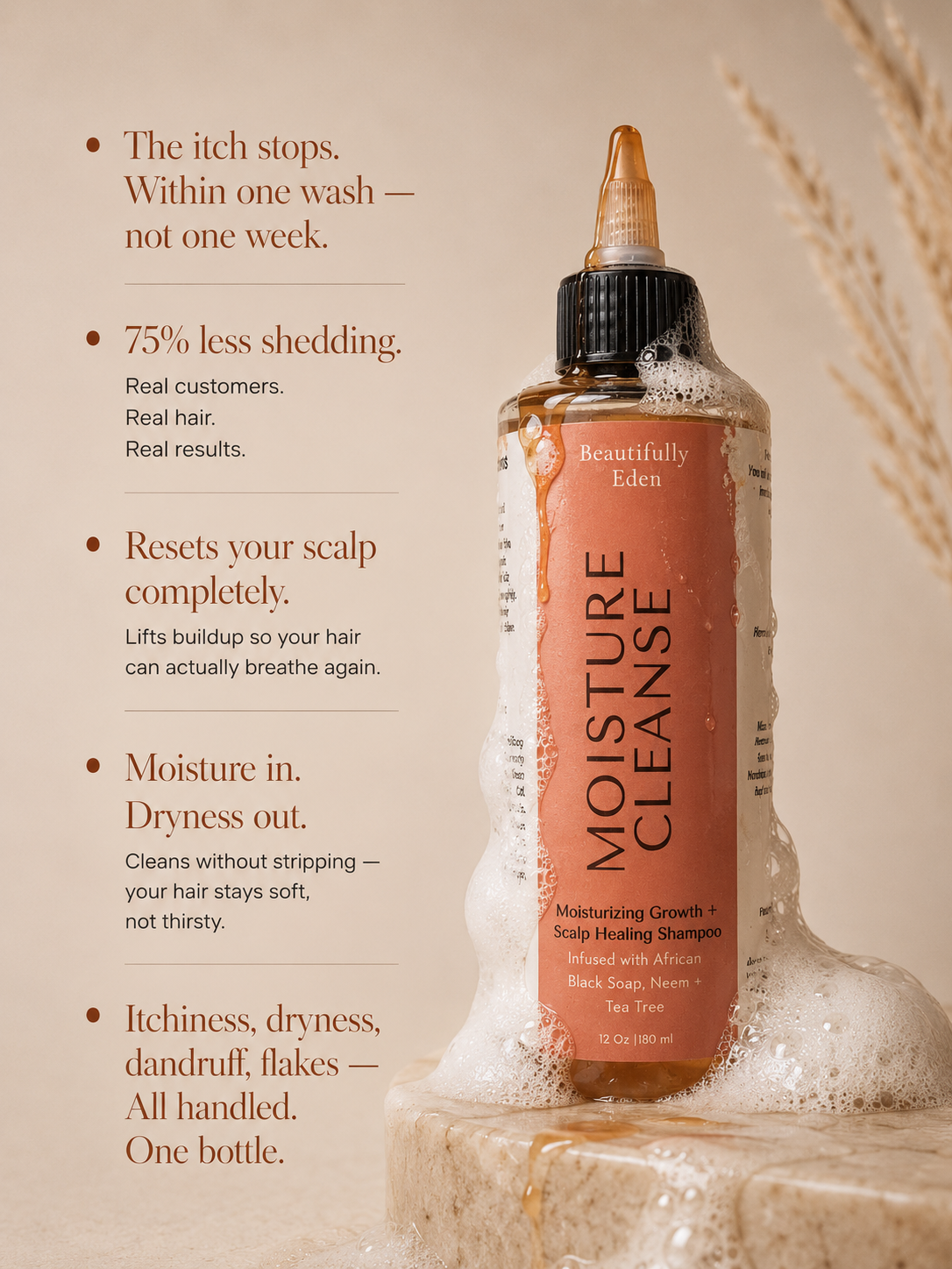 Moisture Cleanse Hydrating Herbal Shampoo